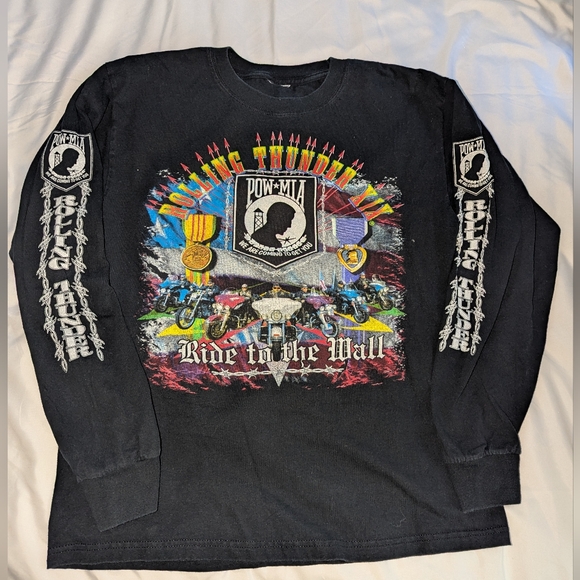 Gildan Other - 2006 Men's Large POW/MIA Rolling Thunder Salute to the Wall Long Sleeve T-Shirt